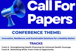 INNOVATION, RESILIENCE AND SUSTAINABLE SOLUTIONS FOR A HEALTHY NATION
