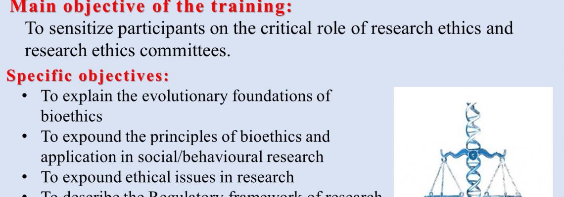 RESEARCH ETHICS TRAINING